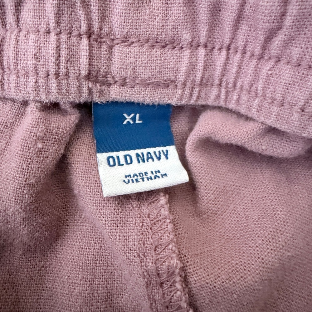 Old Navy Linen Blend Shorts Women XL Purple Beachy Summer Pastel Activewear - Picture 7 of 8